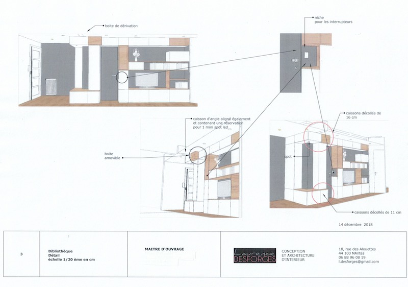 Plans 3D Laurence Desforges, architecte d'intérieur